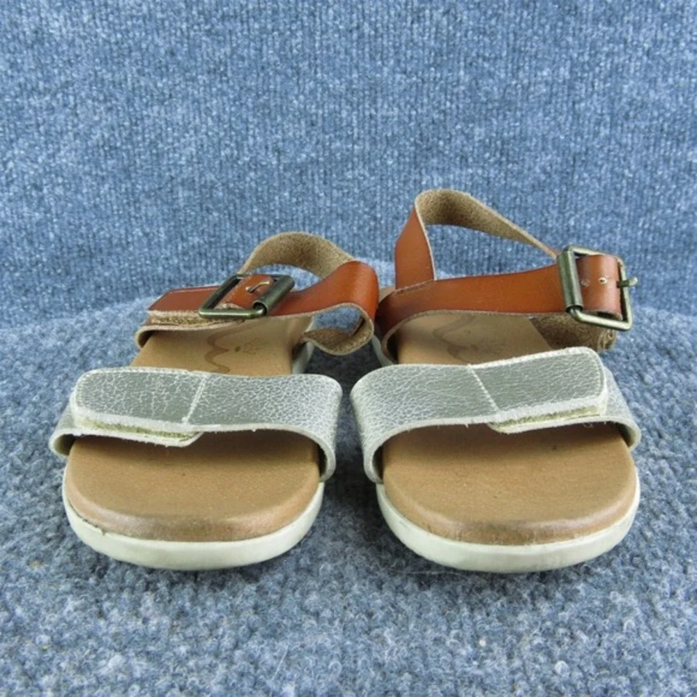 Nina Girls Ankle Strap Size T 12 Medium Shoes Brown Synthetic‎ Buckle